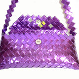 Recycled Candy Wrapper Flap Handbag - Multicolor