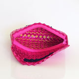 Recycled Candy Wrapper Clutch - Metallic Pink