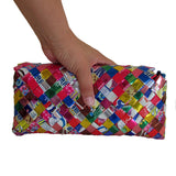 Recycled Candy Wrapper Clutch - Pink