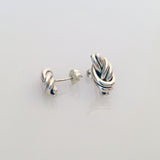 Simple Connected Double Knot Earrings