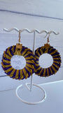 Woven Palm Circle Earrings