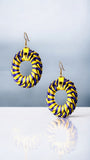 Woven Palm Circle Earrings