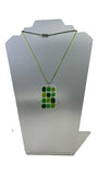 Squares Glass Pendant -9 colors