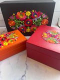 Flowers Rectangular Tea Box