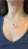 7 Rings Silver Pendant - Small