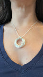 14 Rings Silver Pendant