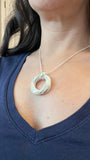 14 Rings Silver Pendant