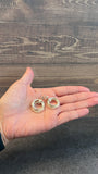 7 Rings Silver Earrings