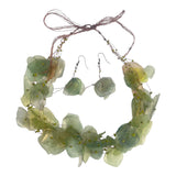 Fish Scales Necklace Set - Moss