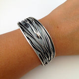 Oxidized Corrugated Cuff