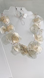 Fish Scales Necklace Set - Fog