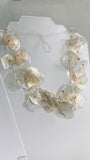 Fish Scales Necklace Set - Fog