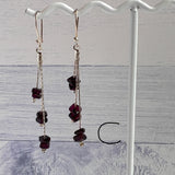 Garnet Dangle Earrings