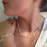 Xuxek Earrings - Pearls & Turquoise