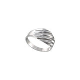 Silver Rouched Ring