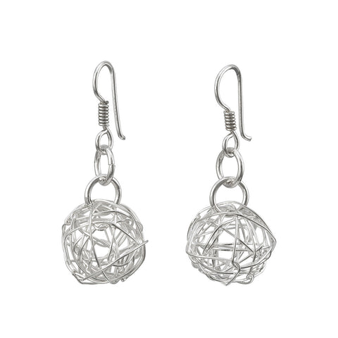 Wire Ball Earrings - Small