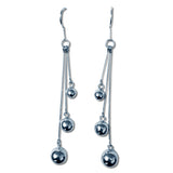 Triple Ball Pendulum Earrings