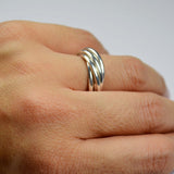 7 Rings Silver Ring