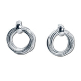 7 Rings Silver Earrings