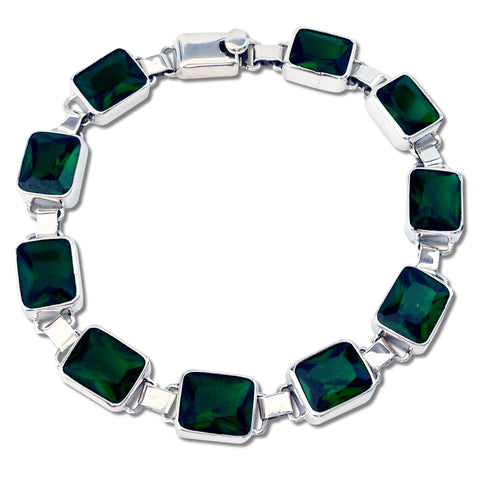 Emerald Rectangular Bracelet