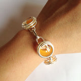 Infinity Bracelet - Orange Stripe