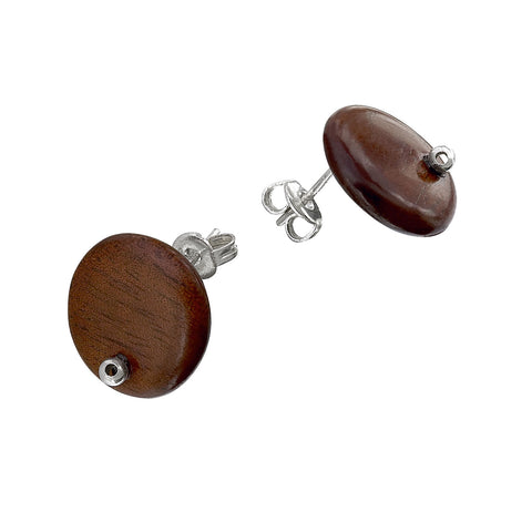 Wood Circle Studs