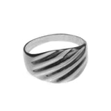 Silver Rouched Ring