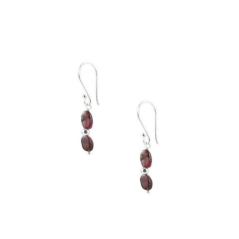 Small Garnet Earrings