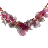 Fish Scales Necklace - Magenta