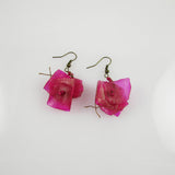 Fish Scales Earrings - Bougainvillea
