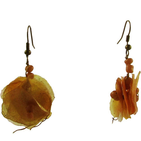 Fish Scales Earrings - Golden
