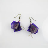 Fish Scales Earrings -Purple
