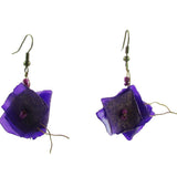 Fish Scales Earrings -Purple