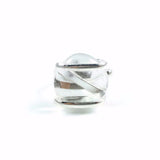 Parallel Glass Ring - Clear