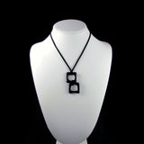 Duo Glass Necklace - Black