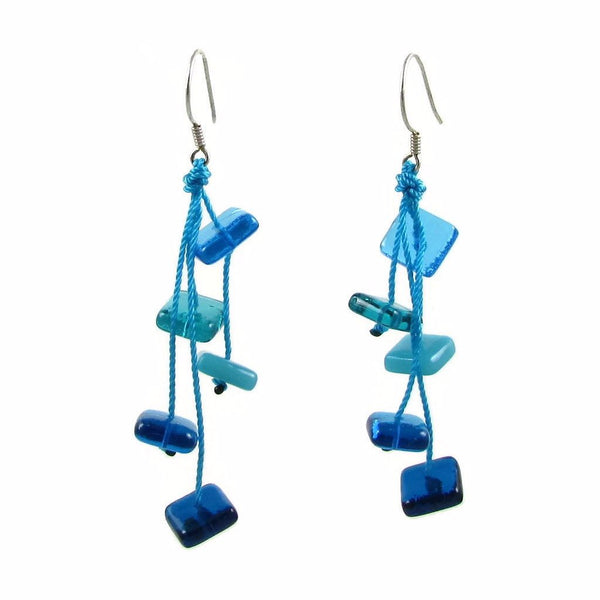 Zen Glass Earrings - Aqua – TistiK