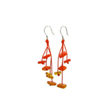 Zen Glass Earrings - Amber