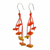 Zen Glass Earrings - Orange
