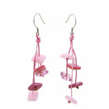 Zen Glass Earrings - Pink