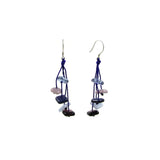 Zen Glass Earrings - White