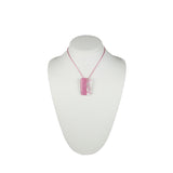 Mitad Glass Pendant - Pink