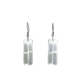 Cobblestones Glass Earrings - Cherry