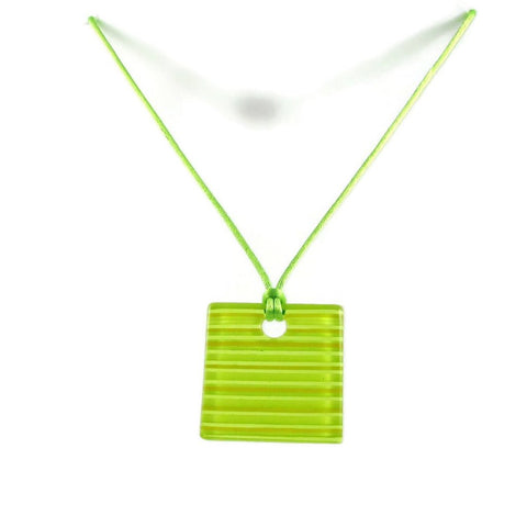 LGAN Glass Pendant - Lime Green
