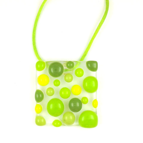 Bubbles Pendant - Lime Green