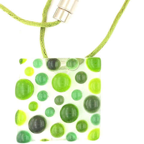 Bubbles Pendant - Green