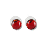 Glass Ball Studs - Pink