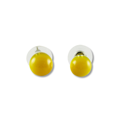 Glass Ball Studs - Yellow