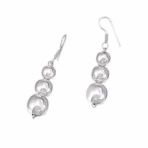 Graduated Triple Ball Earrings