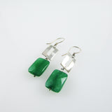 Zora Earrings - Green Onyx