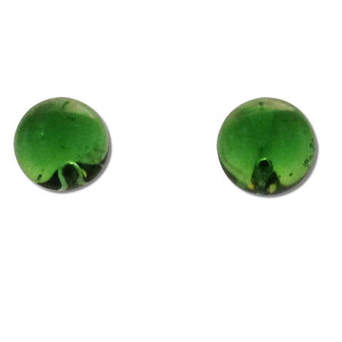 Glass Ball Studs - Green